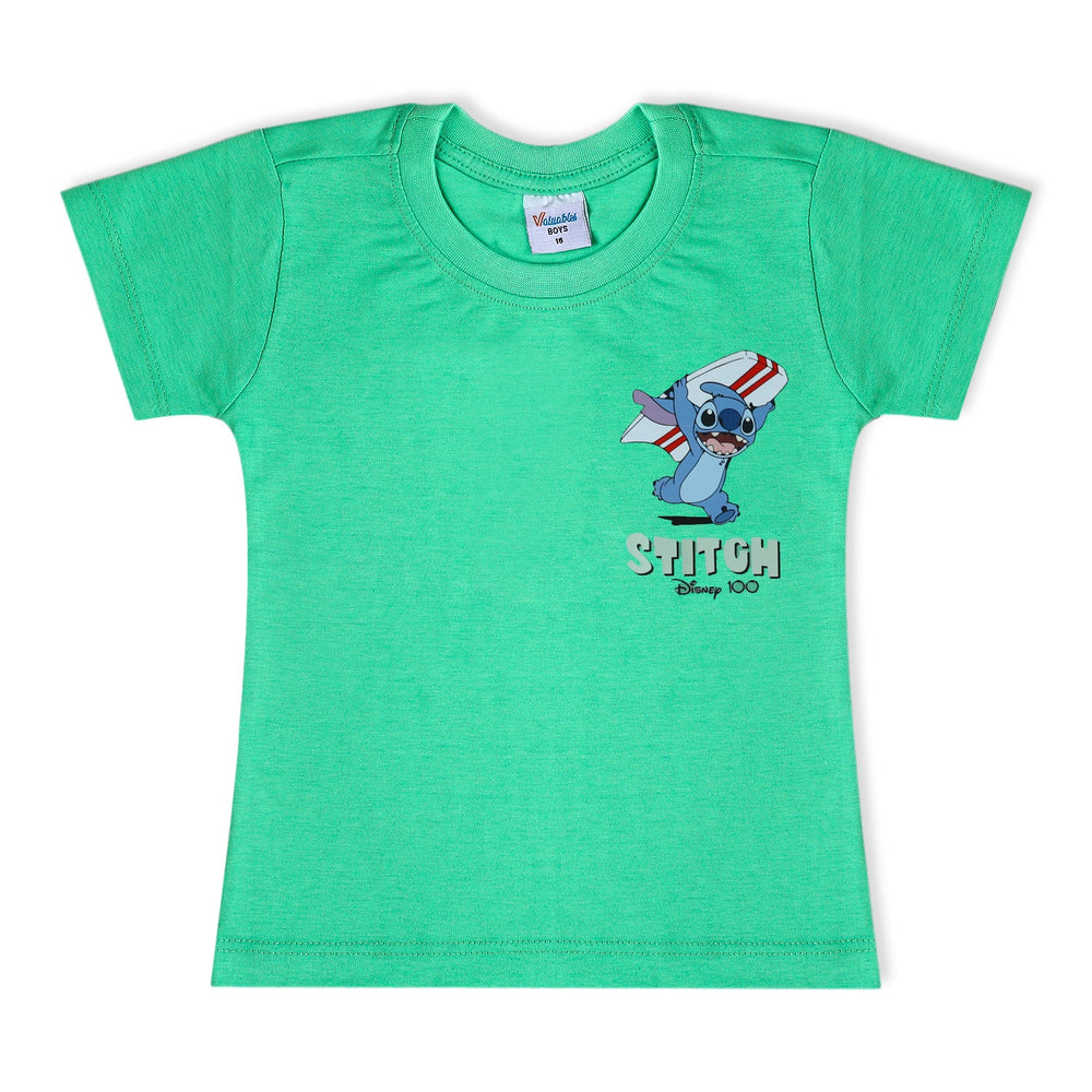 Boys Half Sleeves T-Shirt - Green, Boys T-Shirts, Chase Value, Chase Value