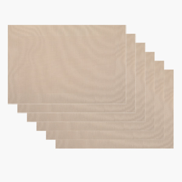 Table Mat Pack of 6 - Fawn