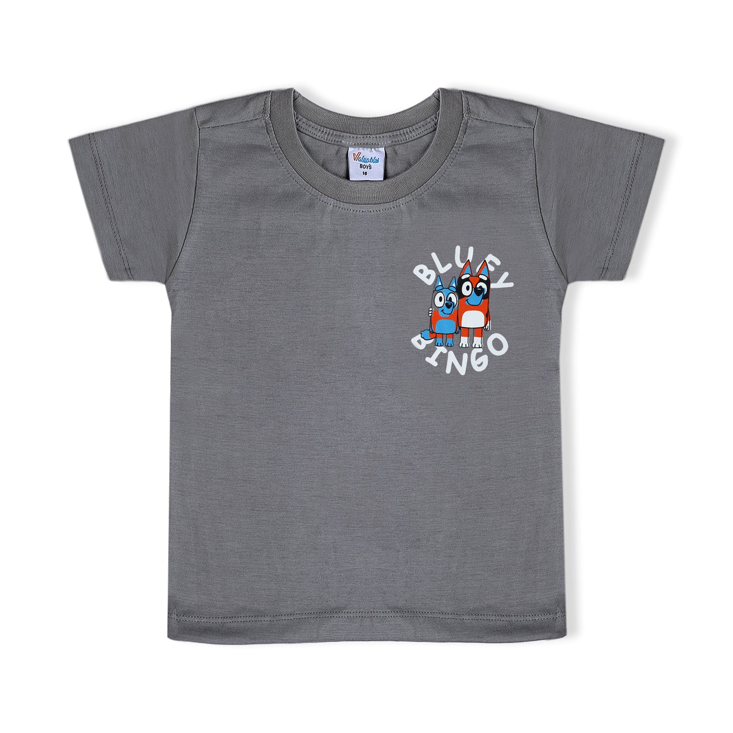 Boys Half Sleeves T-Shirt - Grey, Boys T-Shirts, Chase Value, Chase Value