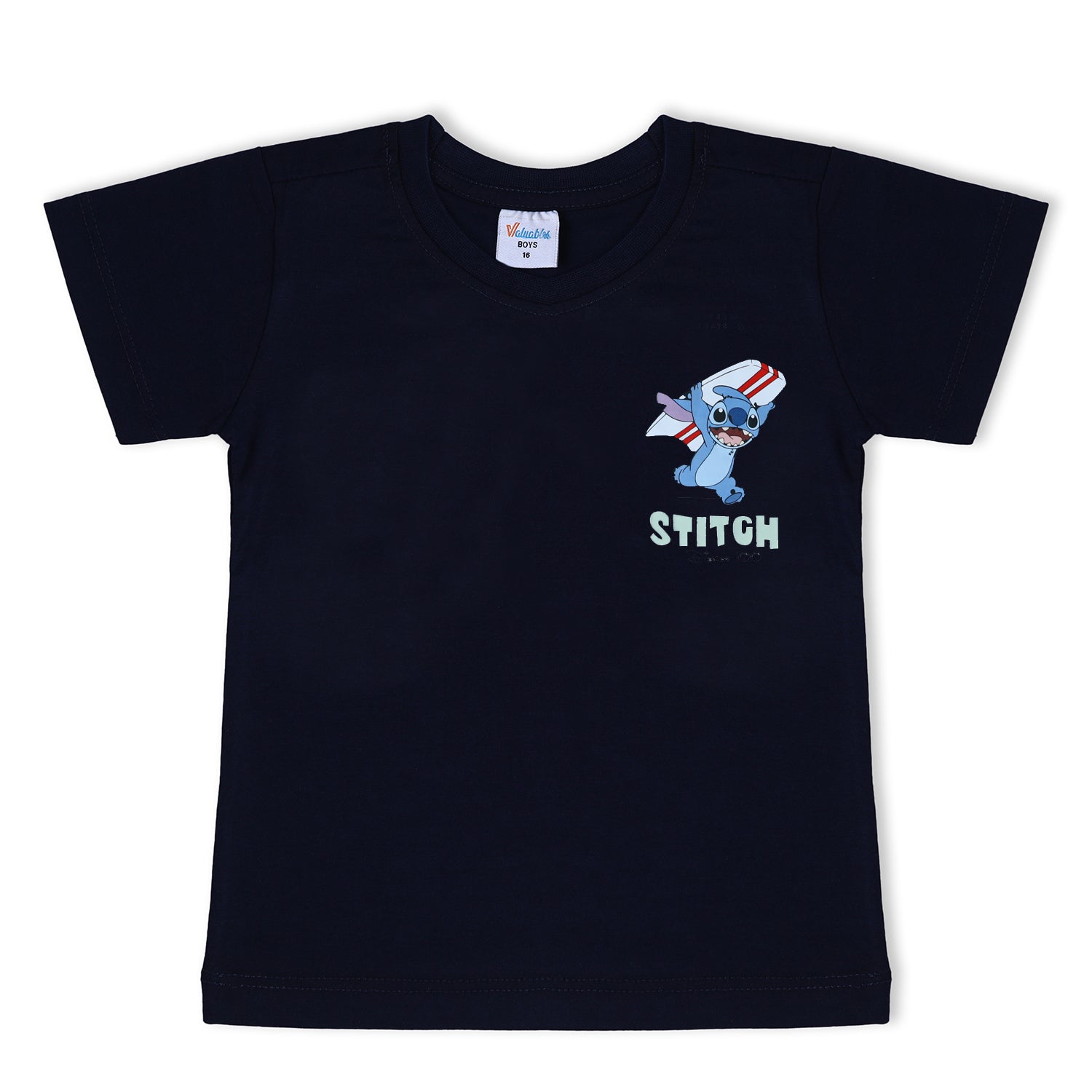 Boys Half Sleeves T-Shirt - Navy Blue, Boys T-Shirts, Chase Value, Chase Value