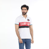 Men's Half Sleeves Polo T-Shirt - White, Men's T-Shirts & Polos, Chase Value, Chase Value