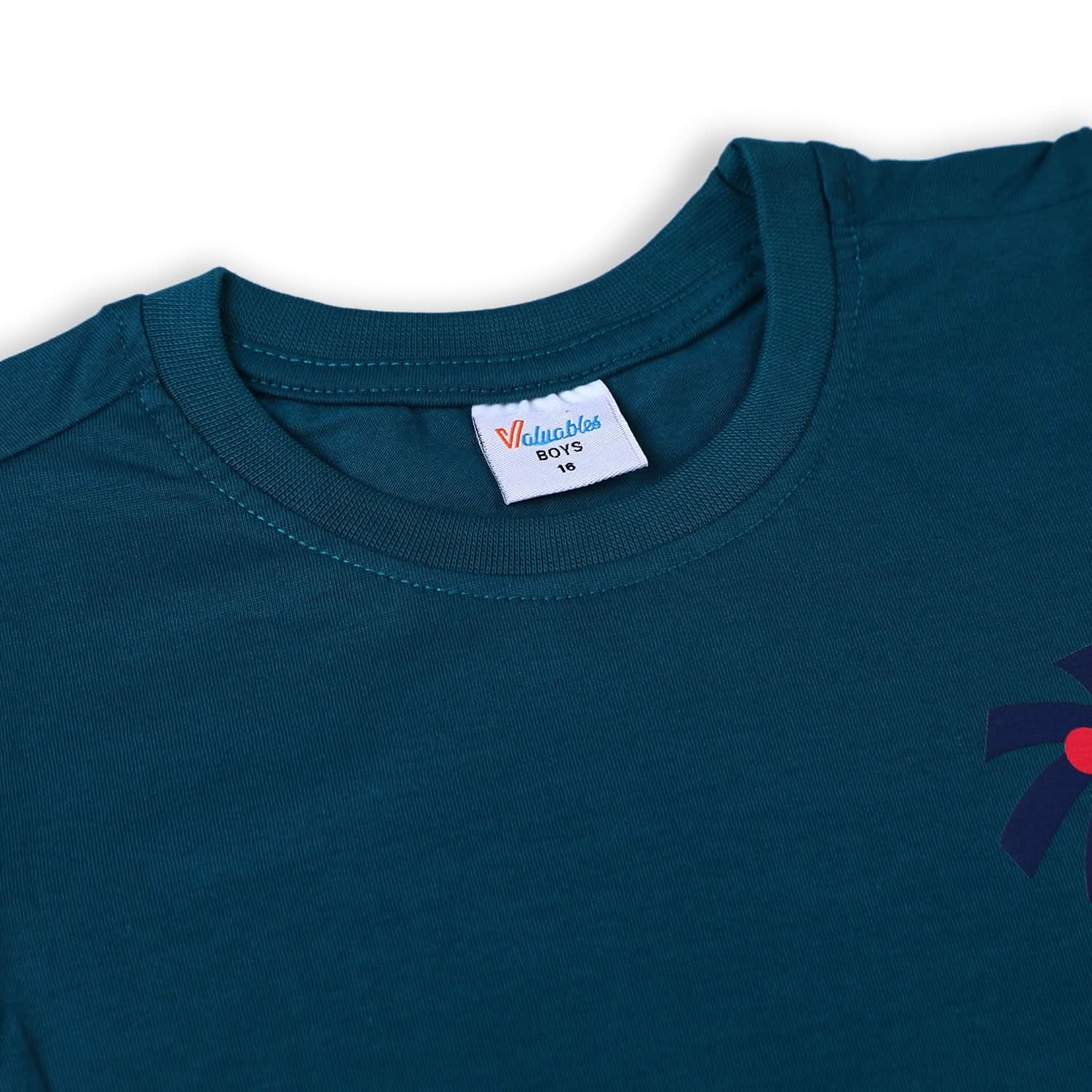 Boys Half Sleeves T-Shirt - Steel Blue, Boys T-Shirts, Chase Value, Chase Value