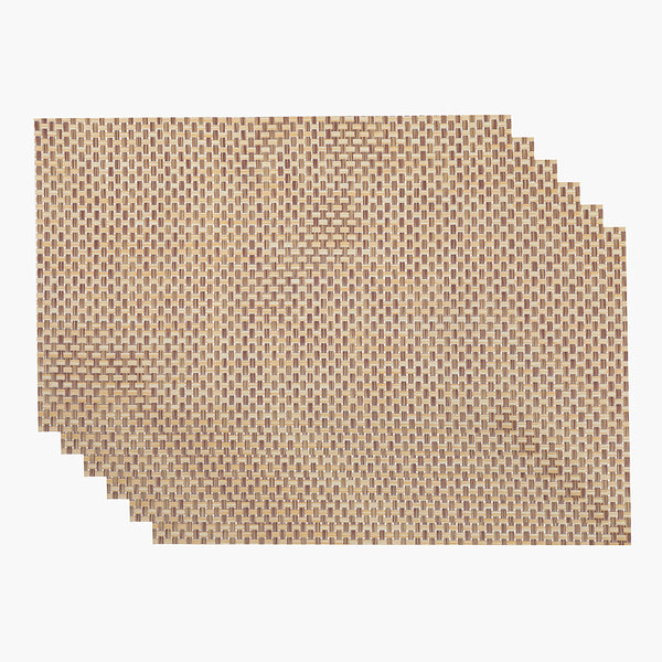 Table Mat Pack of 6 - Beige, Mats, Chase Value, Chase Value