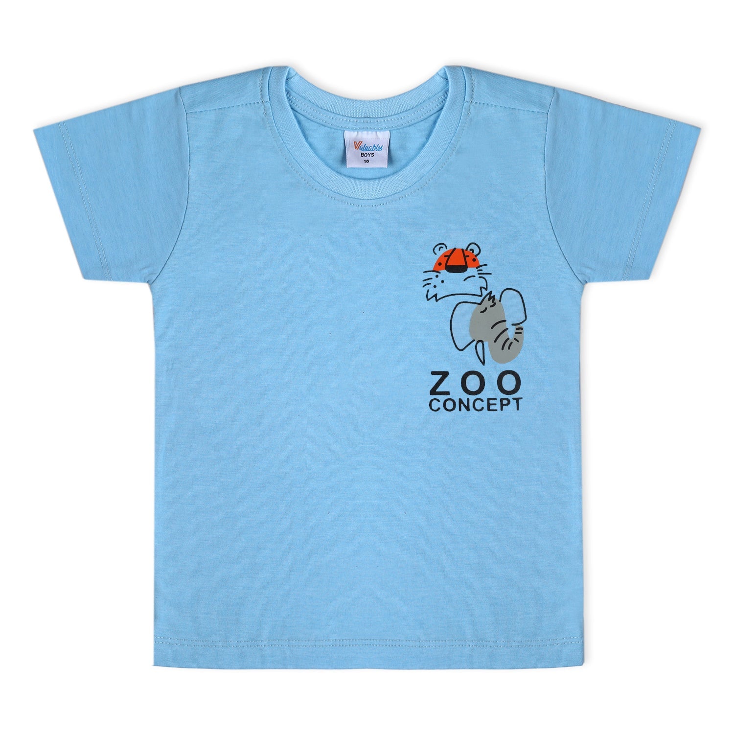 Boys Half Sleeves T-Shirt - Blue - Blue, Boys T-Shirts, Chase Value, Chase Value