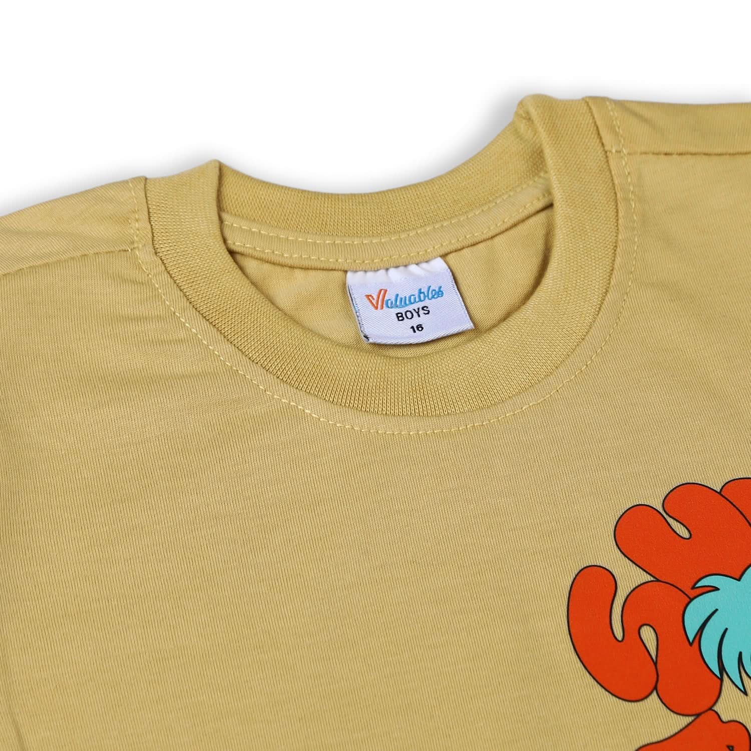 Boys Half Sleeves T-Shirt - Khaki, Boys T-Shirts, Chase Value, Chase Value