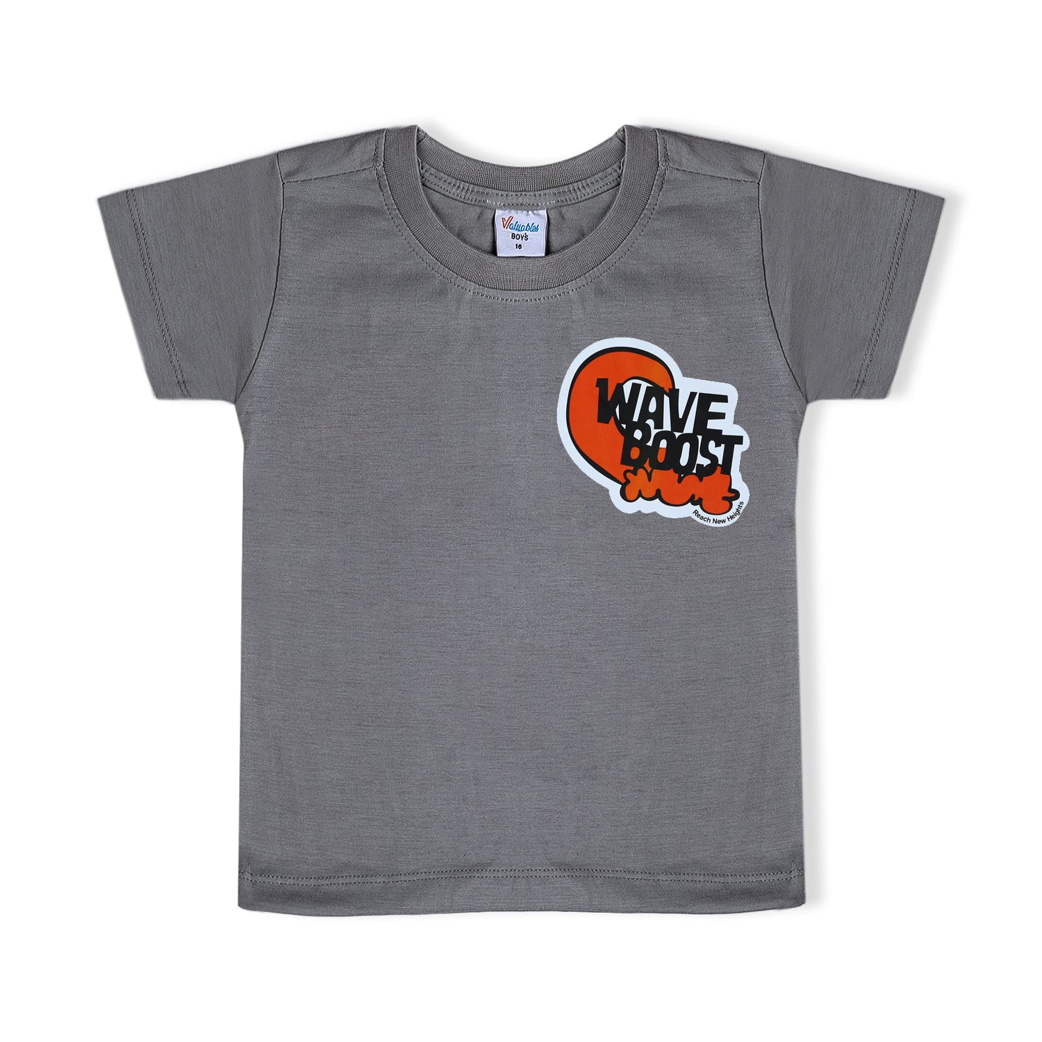 Boys Half Sleeves T-Shirt - Grey, Boys T-Shirts, Chase Value, Chase Value
