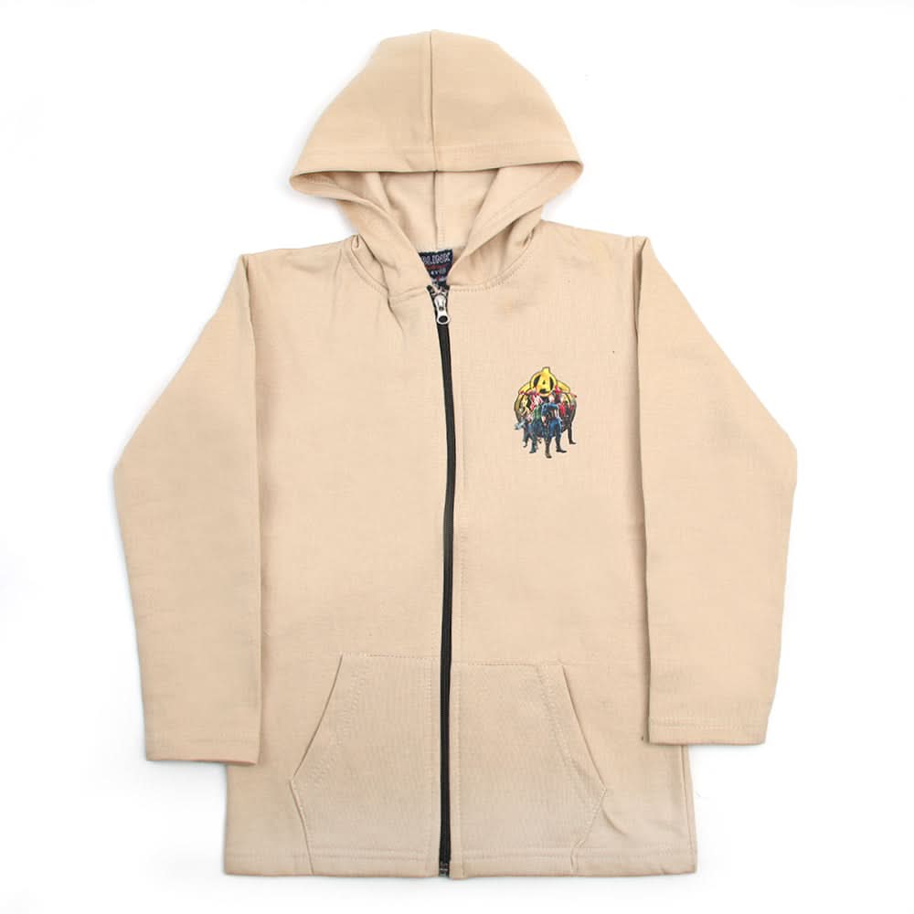 Boys Hoodie Jacket - Cream, Boys Hoodies & Sweat Shirts, Chase Value, Chase Value