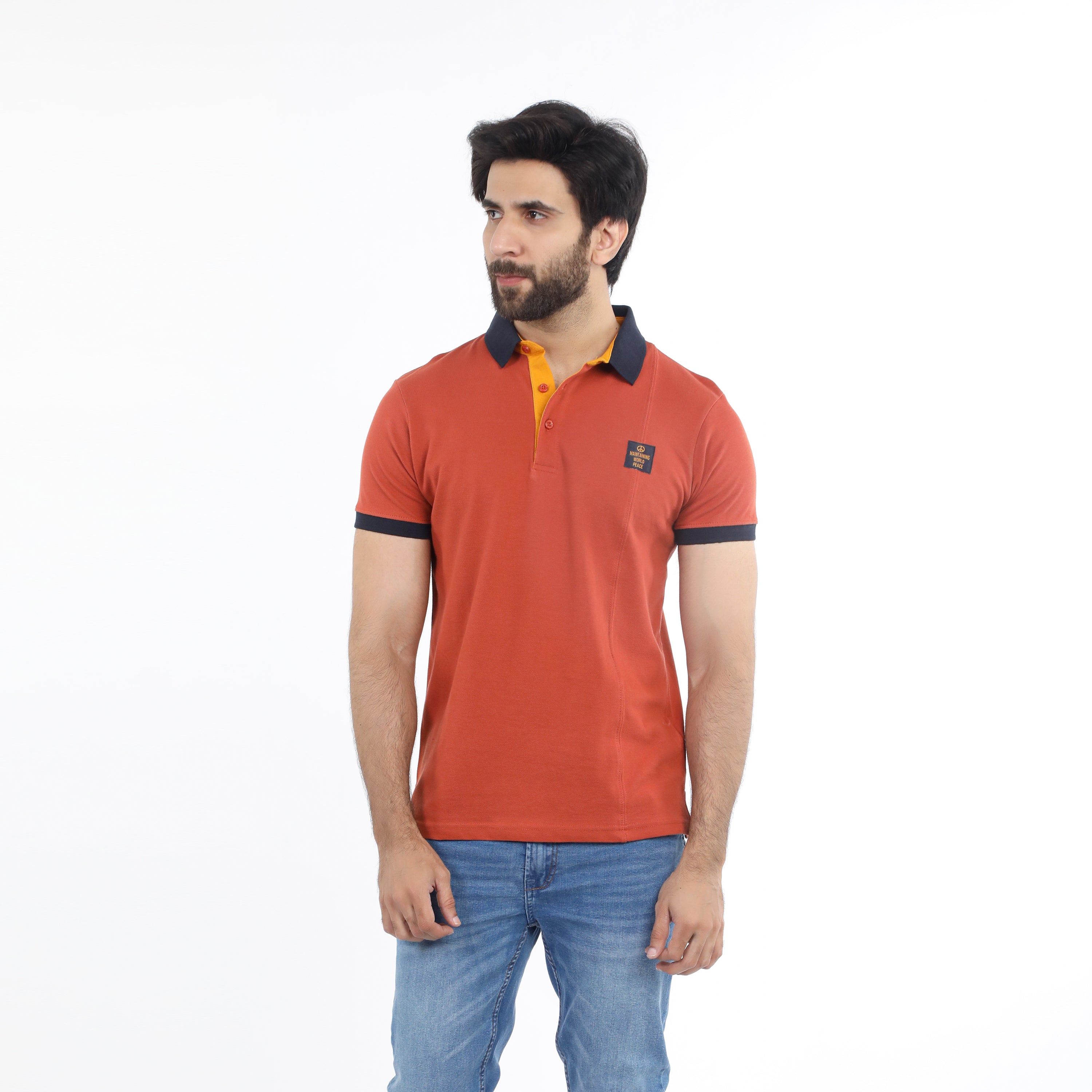 Eminent Men's Half Sleeves Polo T-Shirt - Reddish Brown, Men's T-Shirts & Polos, Eminent, Chase Value