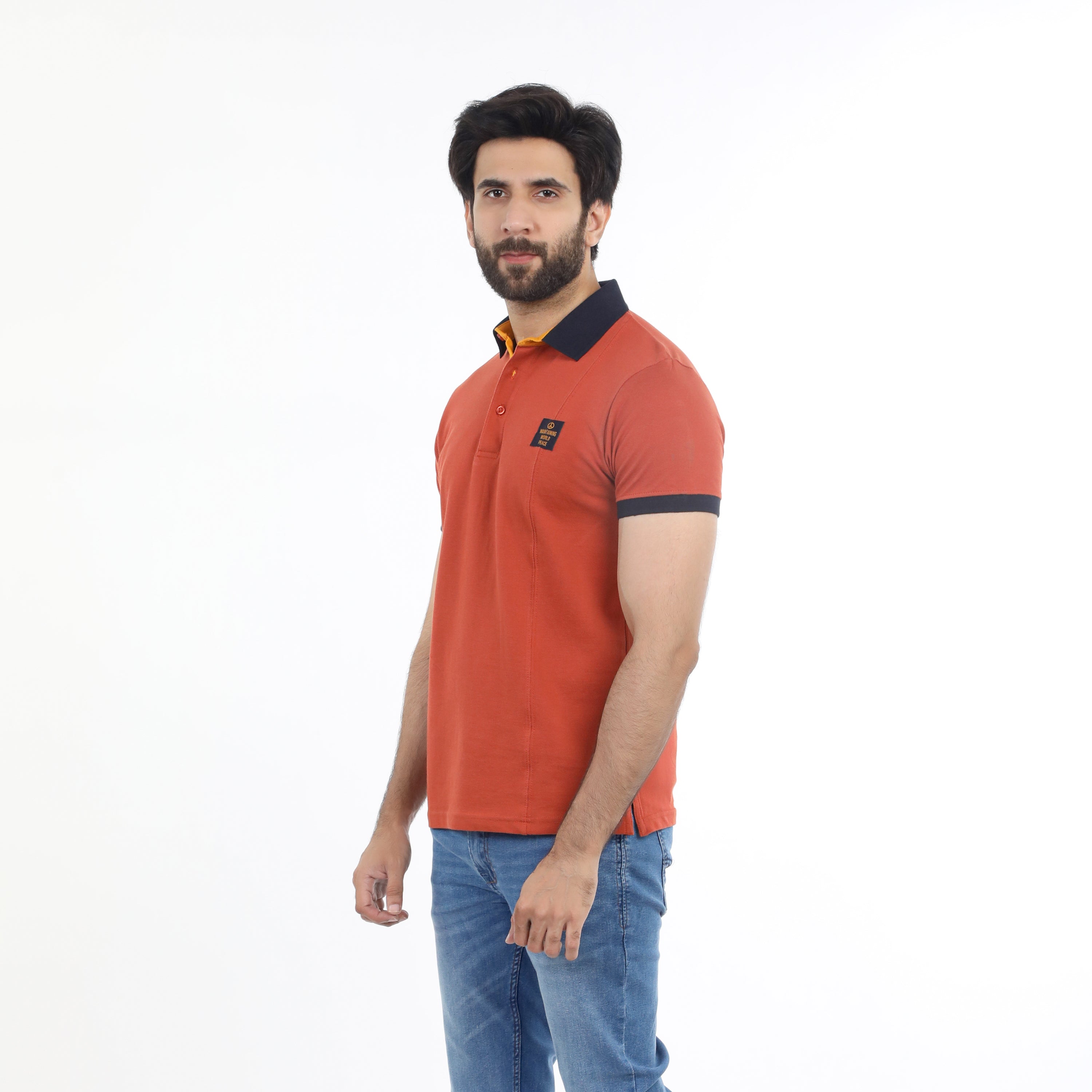 Eminent Men's Half Sleeves Polo T-Shirt - Reddish Brown, Men's T-Shirts & Polos, Eminent, Chase Value