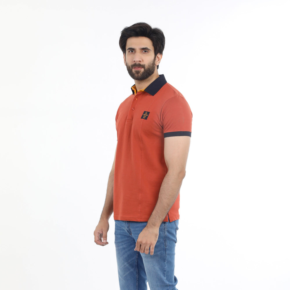 Eminent Men's Half Sleeves Polo T-Shirt - Reddish Brown, Men's T-Shirts & Polos, Eminent, Chase Value