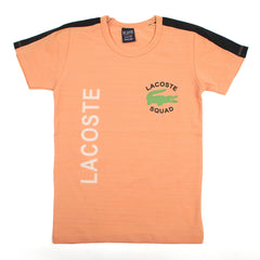 Boys Half Sleeves T-Shirt - Peach