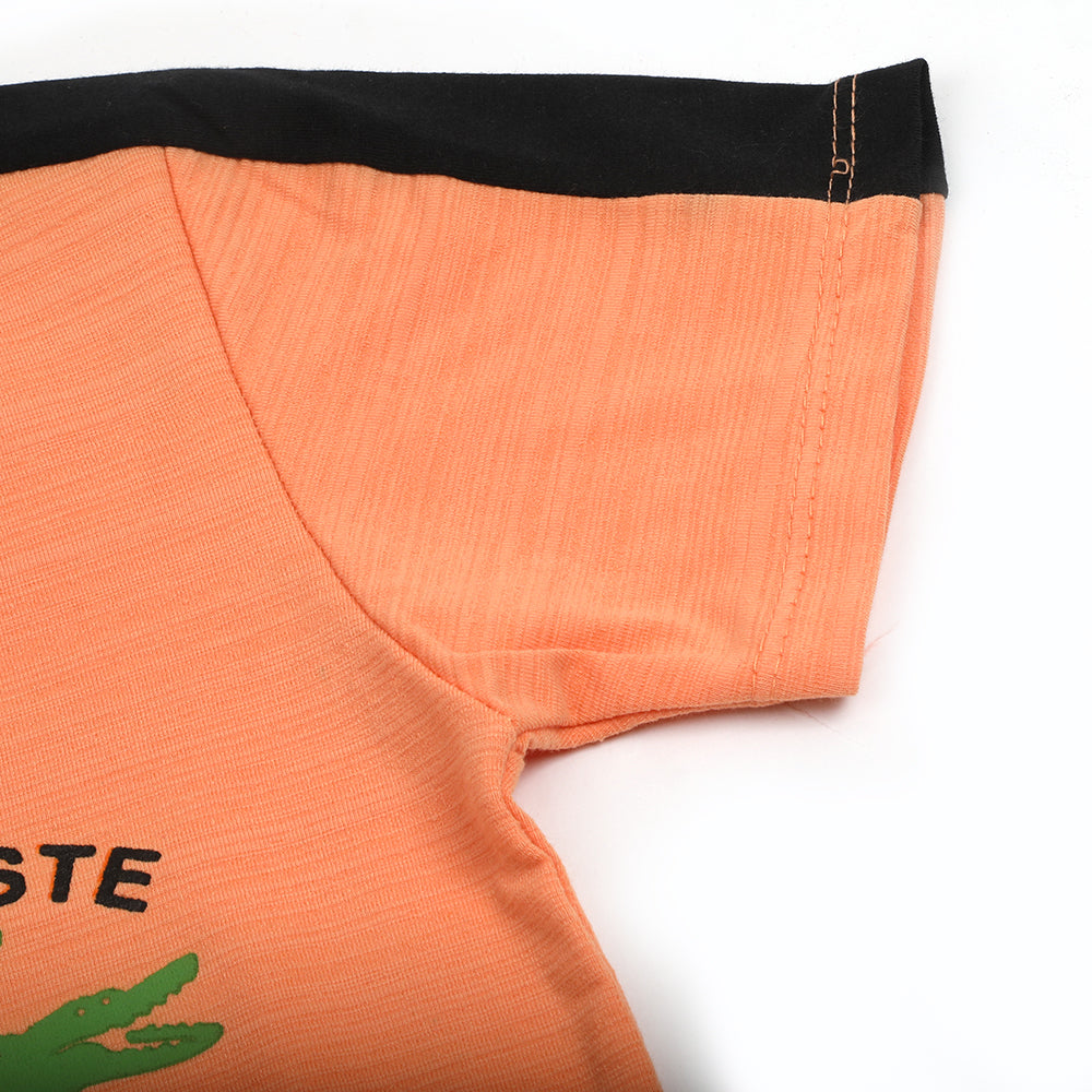 Boys Half Sleeves T-Shirt - Peach, Boys T-Shirts, Chase Value, Chase Value