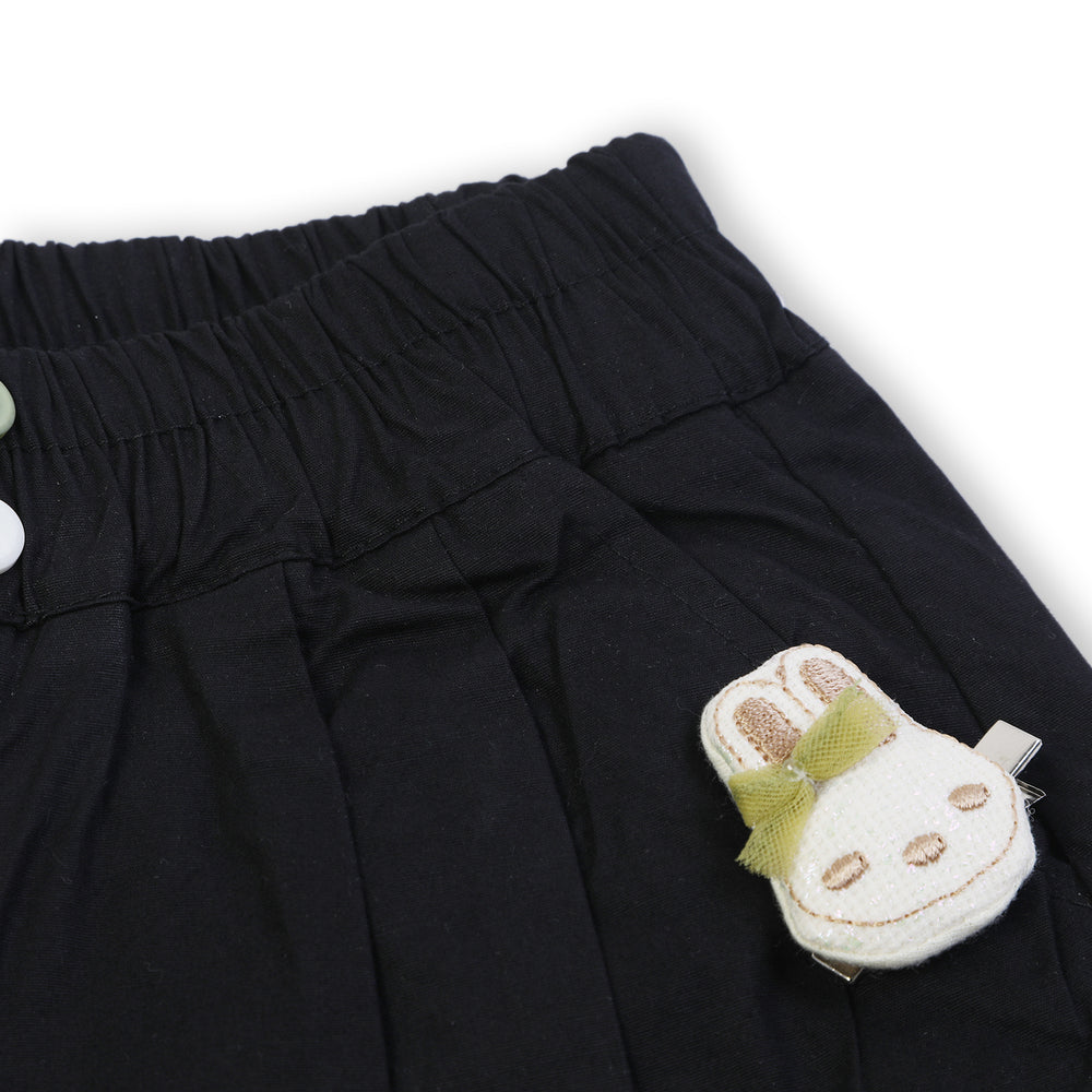 Girls Cotton Shorts - Black, Girls Shorts Skirts, Chase Value, Chase Value