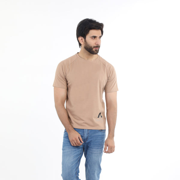 Eminent Men's Half Sleeves T-Shirt - Brown