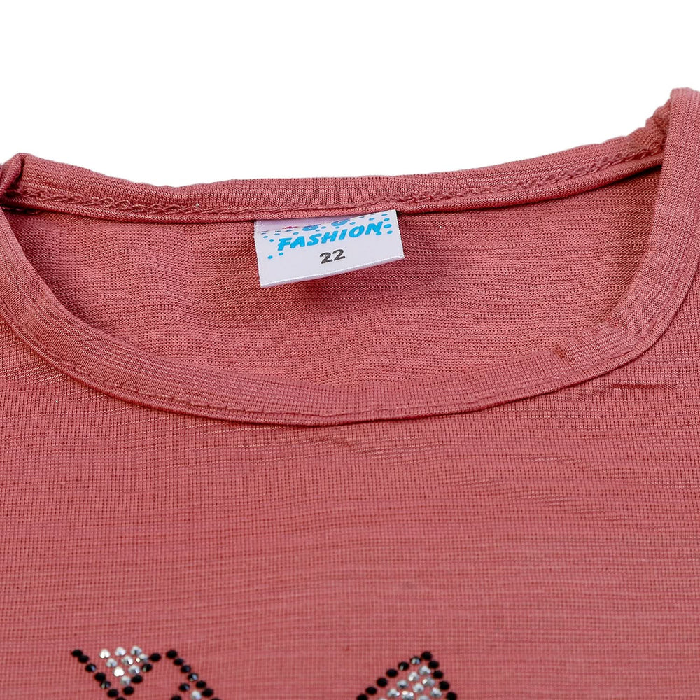 Girls Tight Half Sleeves Suit - Maroon, Girls Suits, Chase Value, Chase Value