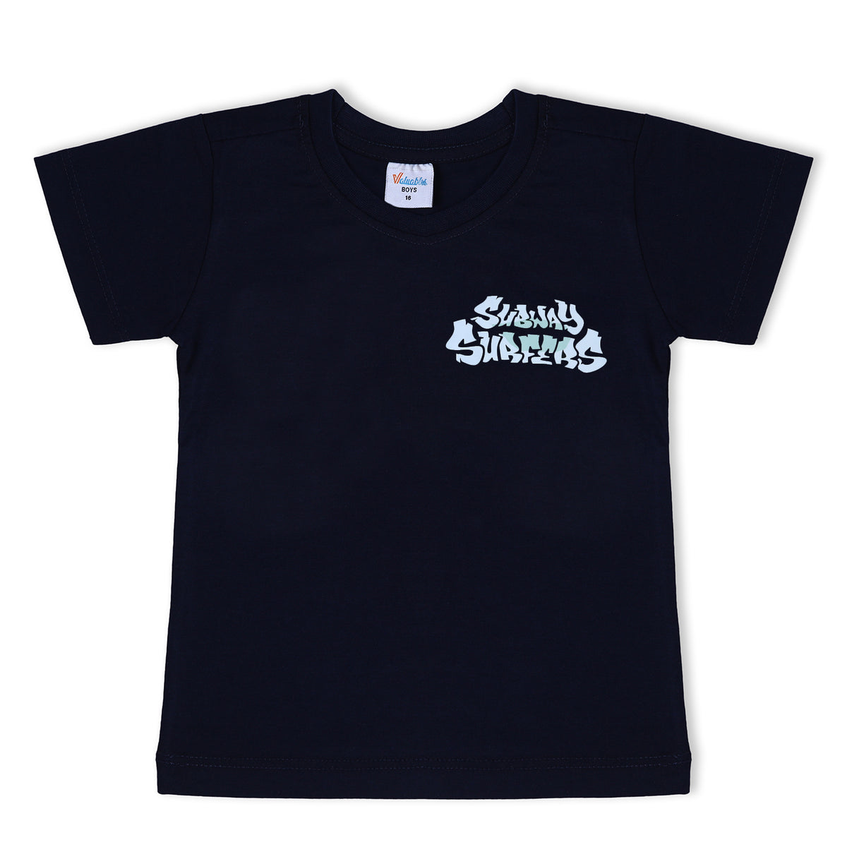 Boys Half Sleeves T-Shirt - Navy Blue, Boys T-Shirts, Chase Value, Chase Value