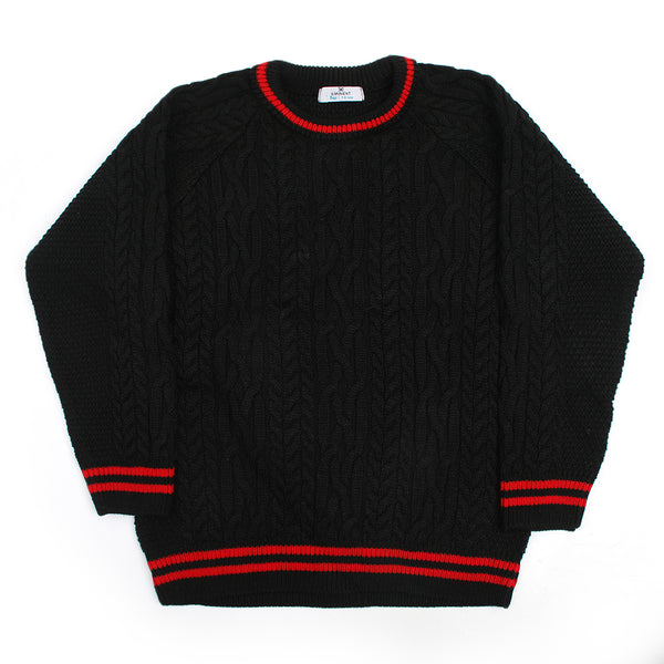 Eminent Boys Crew Neck Sweater - Black