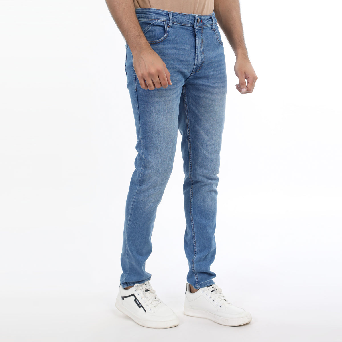 Men's Denim Pant - Mid Blue, Men's Casual Pants & Jeans, Chase Value, Chase Value