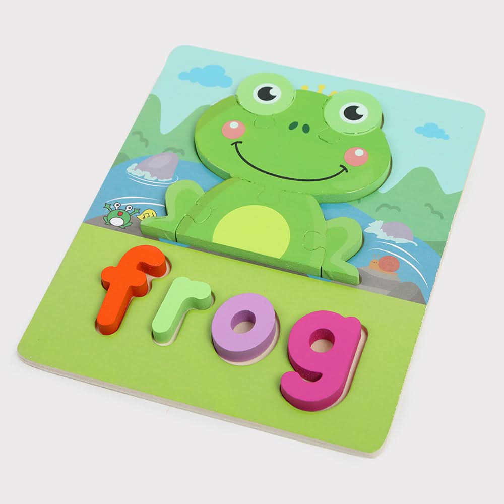 Wooden Puzzle Game - Frog, Board Games & Puzzles, Chase Value, Chase Value