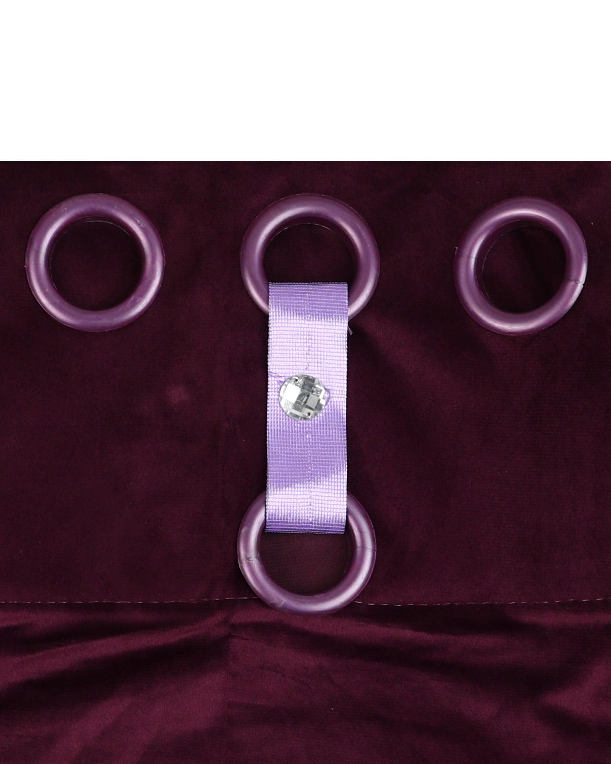 Dyed Velvet Room Curtains – Double Rings - 7.5*4.5