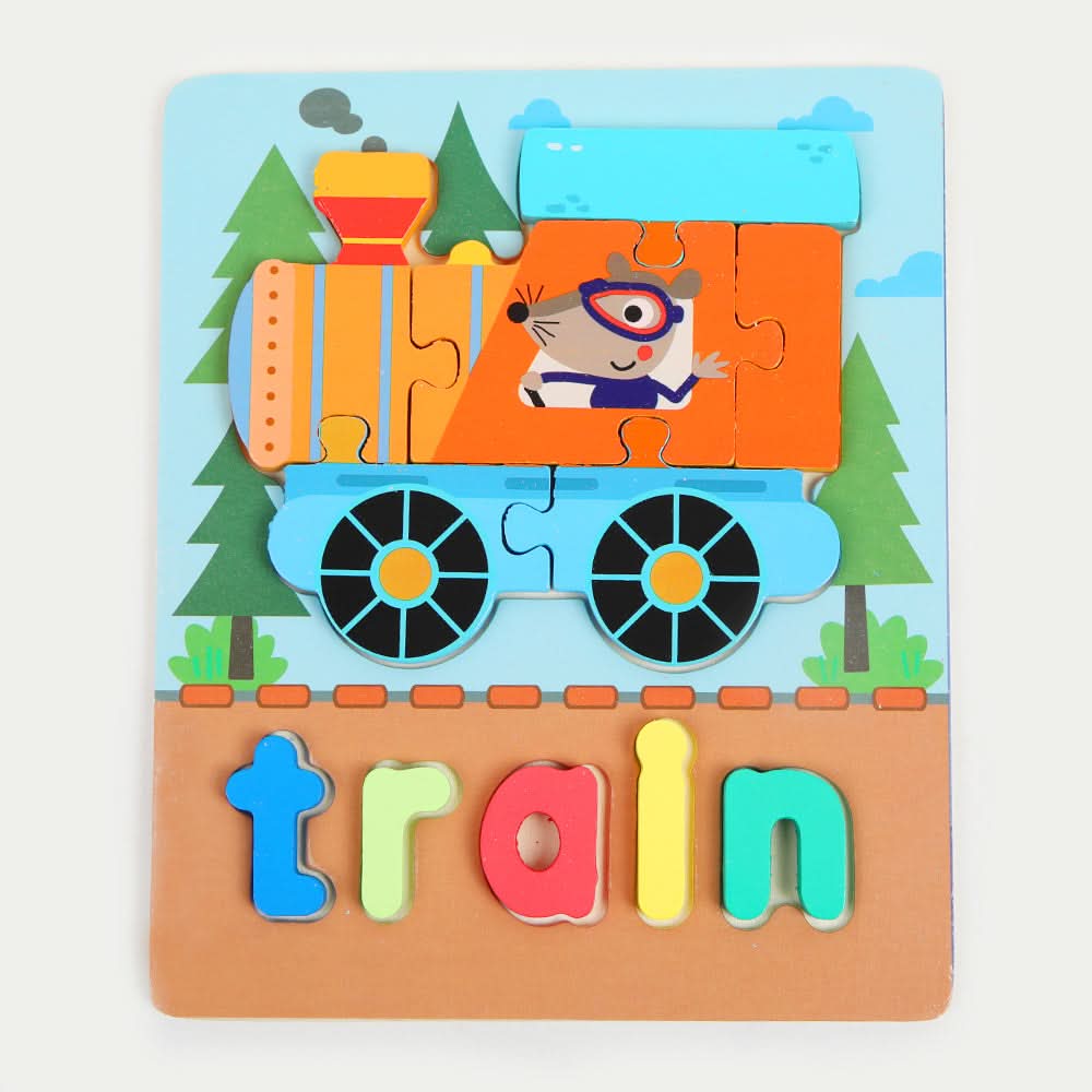 Wooden Puzzle Game - Train, Board Games & Puzzles, Chase Value, Chase Value
