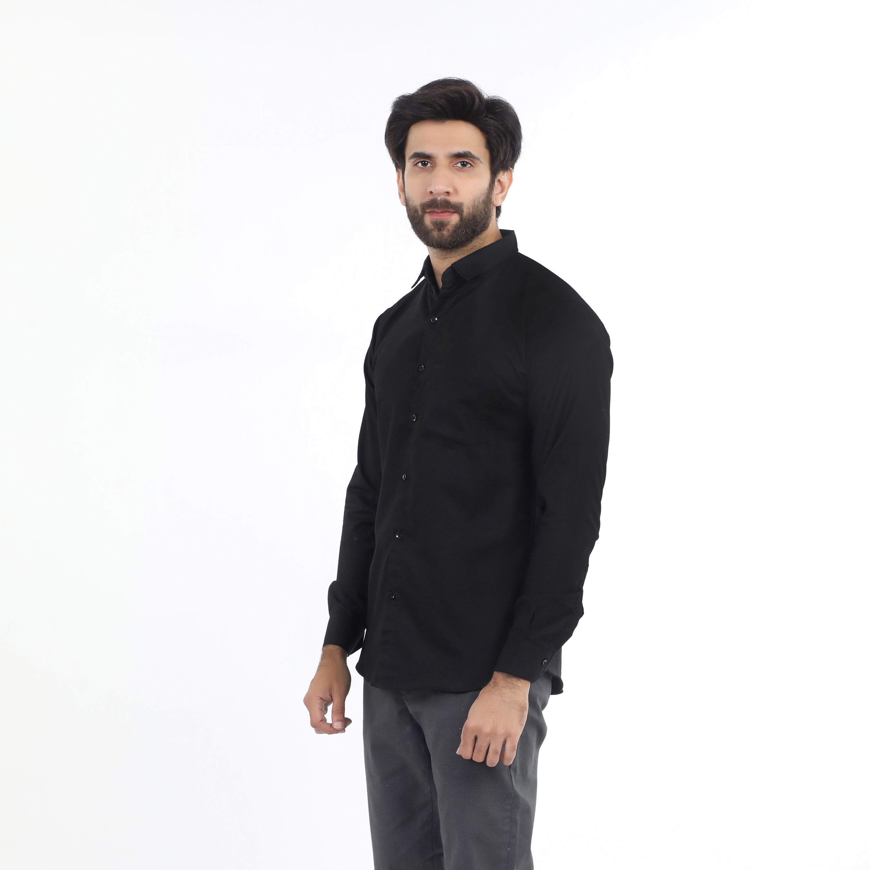 Men's Casual Shirt - Black, Men's Shirts, Chase Value, Chase Value