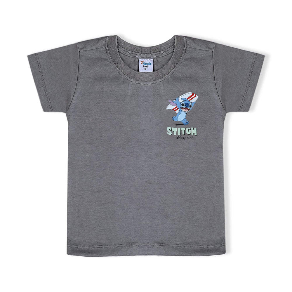 Boys Half Sleeves T-Shirt - Grey, Boys T-Shirts, Chase Value, Chase Value