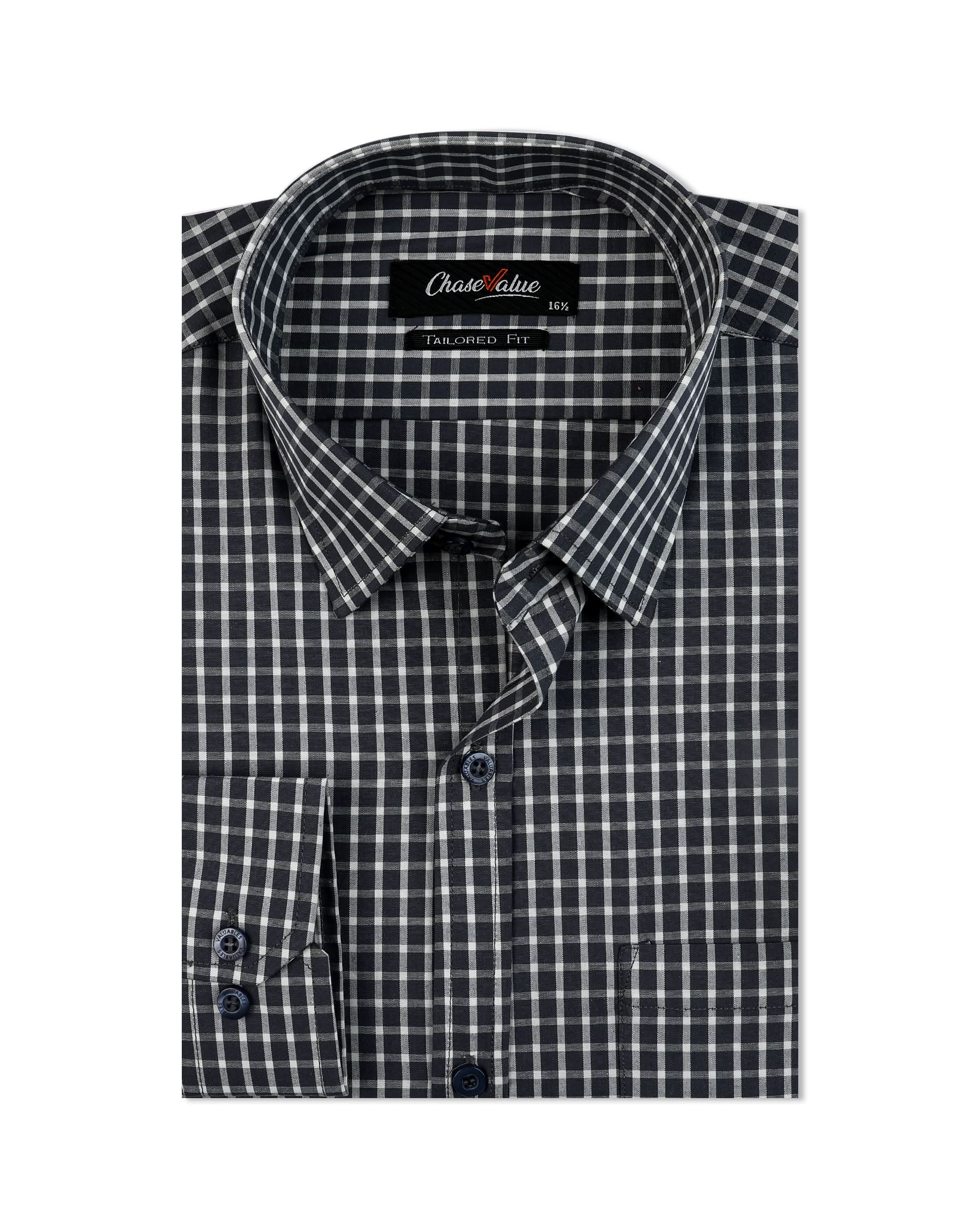 Valuables Men’s Formal Check Shirt, Men's Shirts, Chase Value, Chase Value