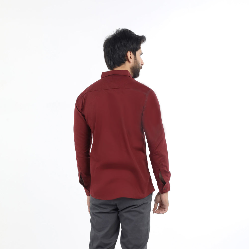 Men's Casual Shirt - Maroon, Men's Shirts, Chase Value, Chase Value