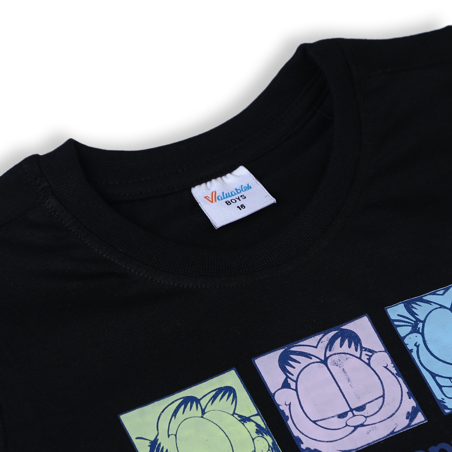 Boys Half Sleeves T-Shirt - Black, Boys T-Shirts, Chase Value, Chase Value