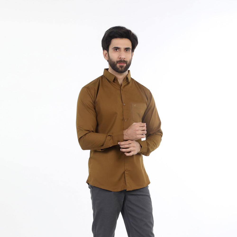 Men's Casual Shirt - Brown, Men's Shirts, Chase Value, Chase Value