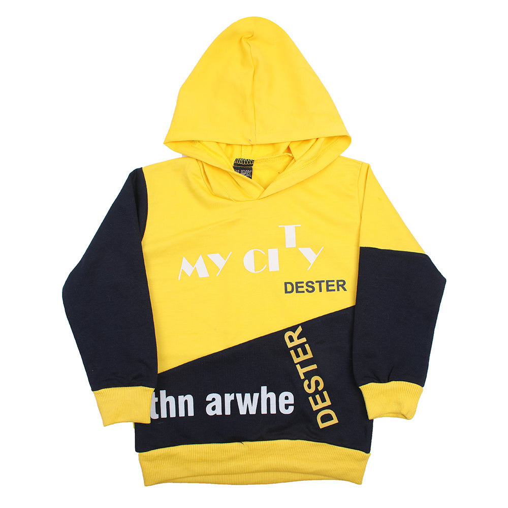 Boys Hoodie T-Shirt - Yellow, Boys Hoodies & Sweat Shirts, Chase Value, Chase Value