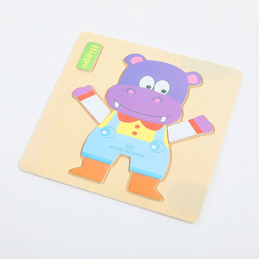 Wooden Puzzle Game - Hippo, Board Games & Puzzles, Chase Value, Chase Value