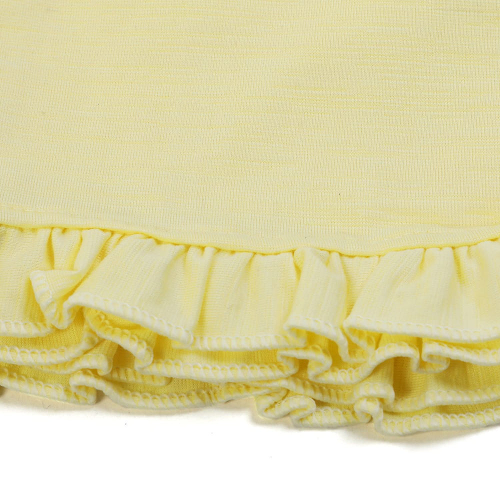 Girls Half Sleeves Suit - Yellow, Girls Suits, Chase Value, Chase Value