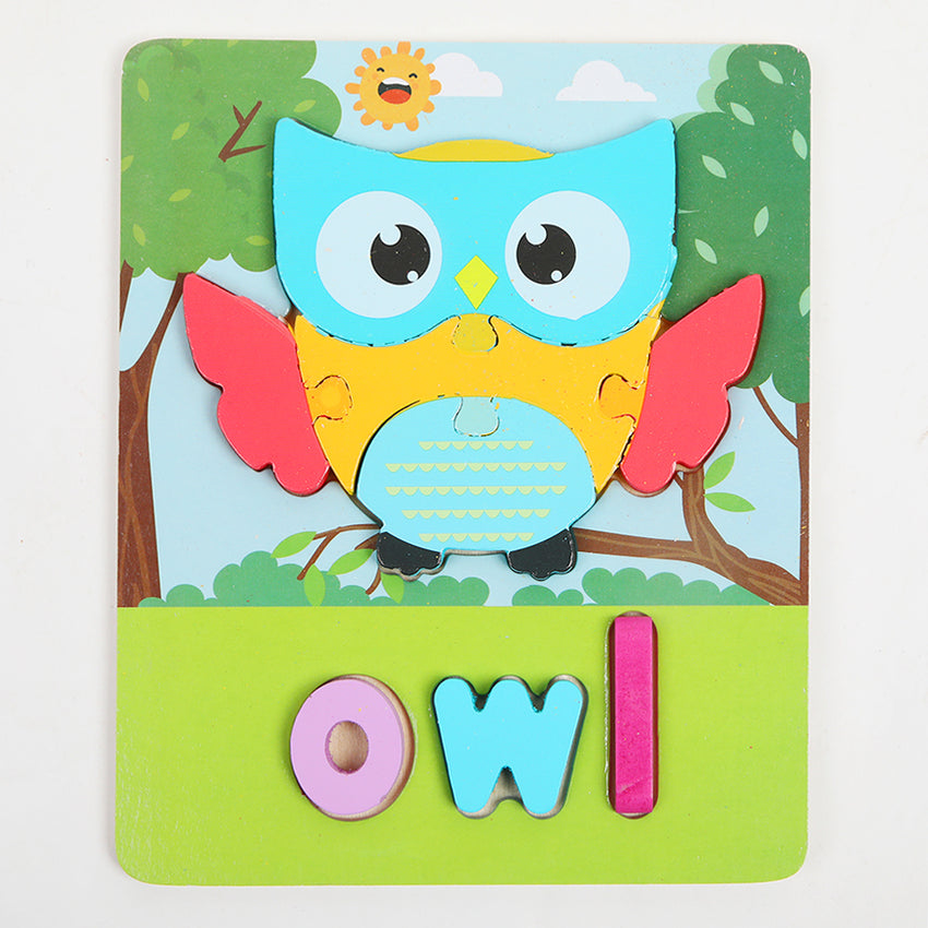 Wooden Puzzle Game - OWL