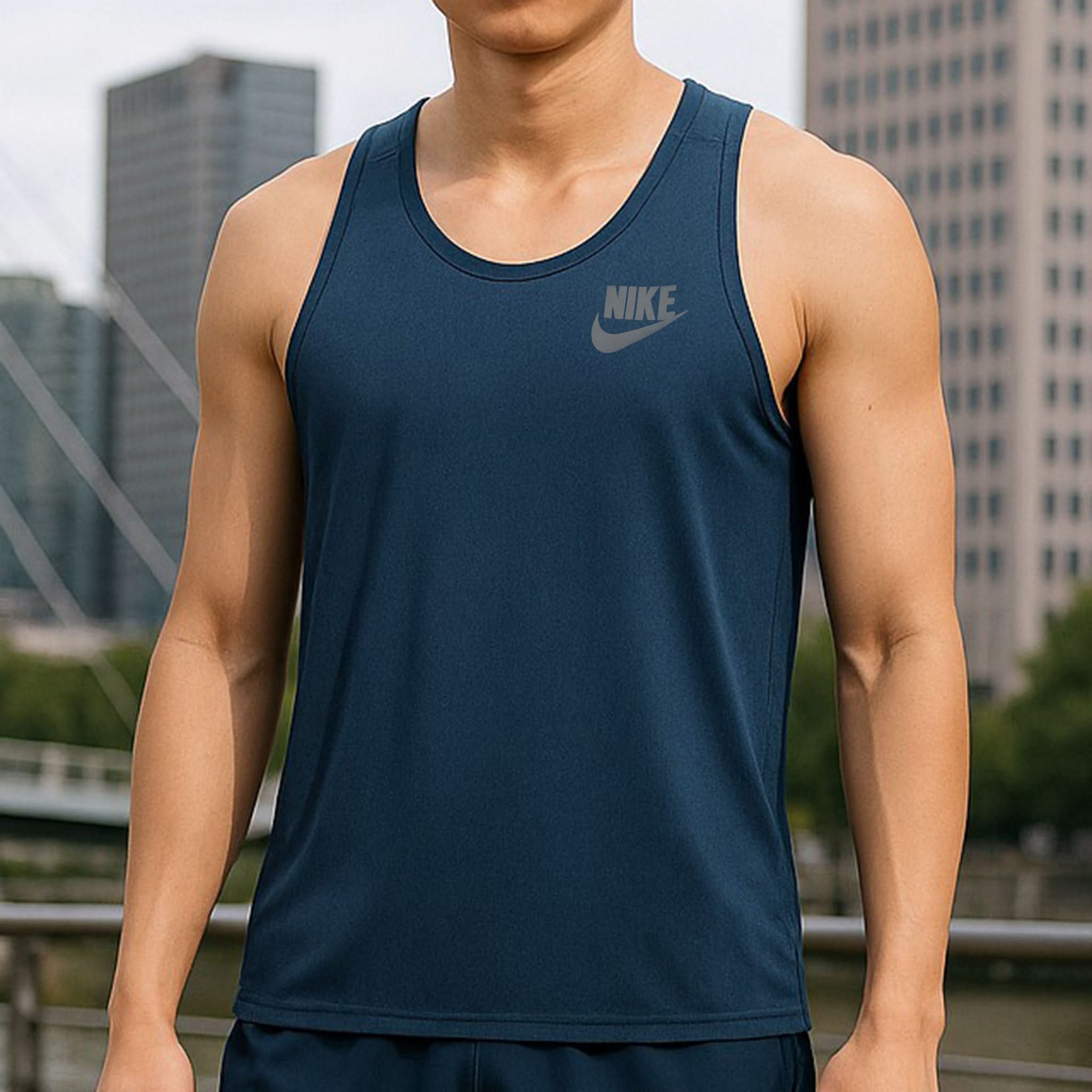 Men's Plain Sando  - Blue, Men's T-Shirts & Polos, Chase Value, Chase Value