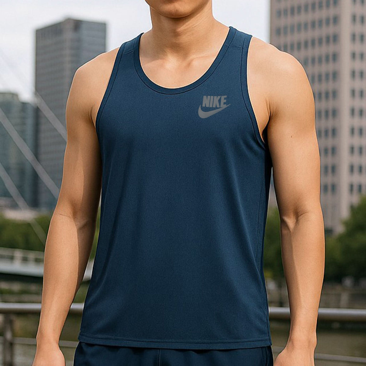Men's Plain Sando  - Blue, Men's T-Shirts & Polos, Chase Value, Chase Value