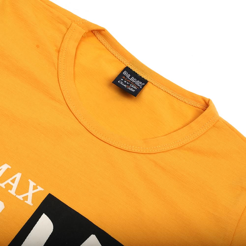 Boys Half Sleeves T-Shirt - Yellow, Boys T-Shirts, Chase Value, Chase Value