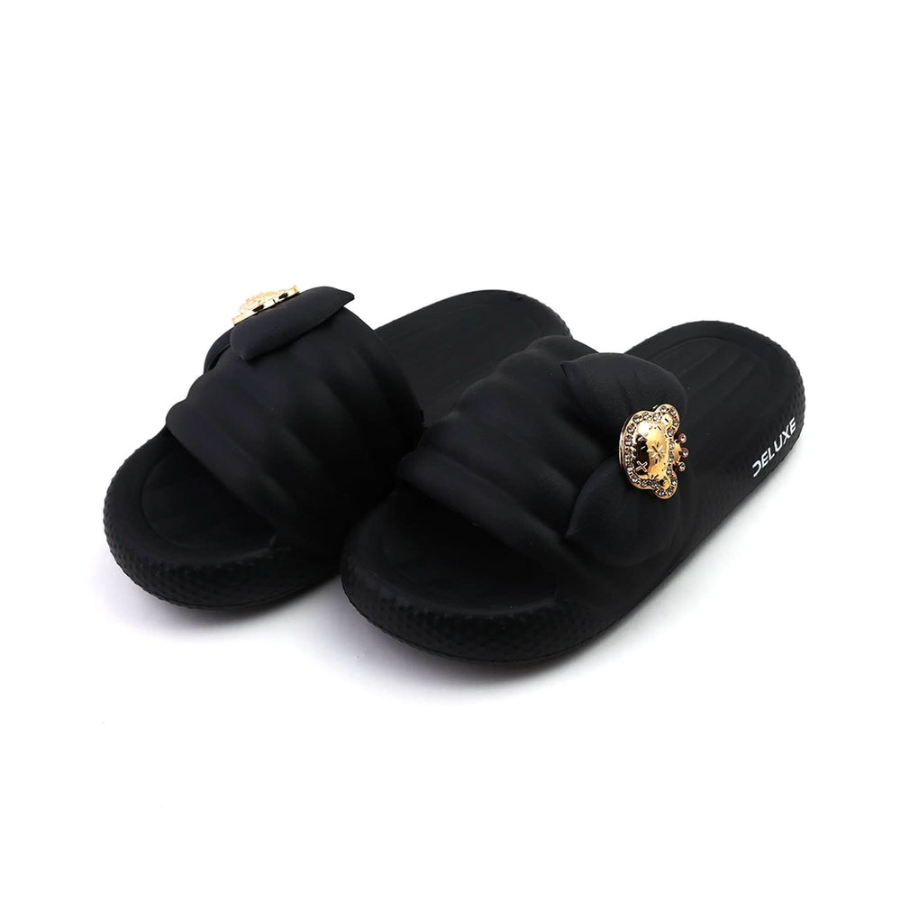 Valuable Women's Open-toe Slider - Black, Women Slippers, Chase Value, Chase Value
