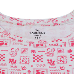 Eminent Girls Half Sleeves T-Shirt - Neon Pink
