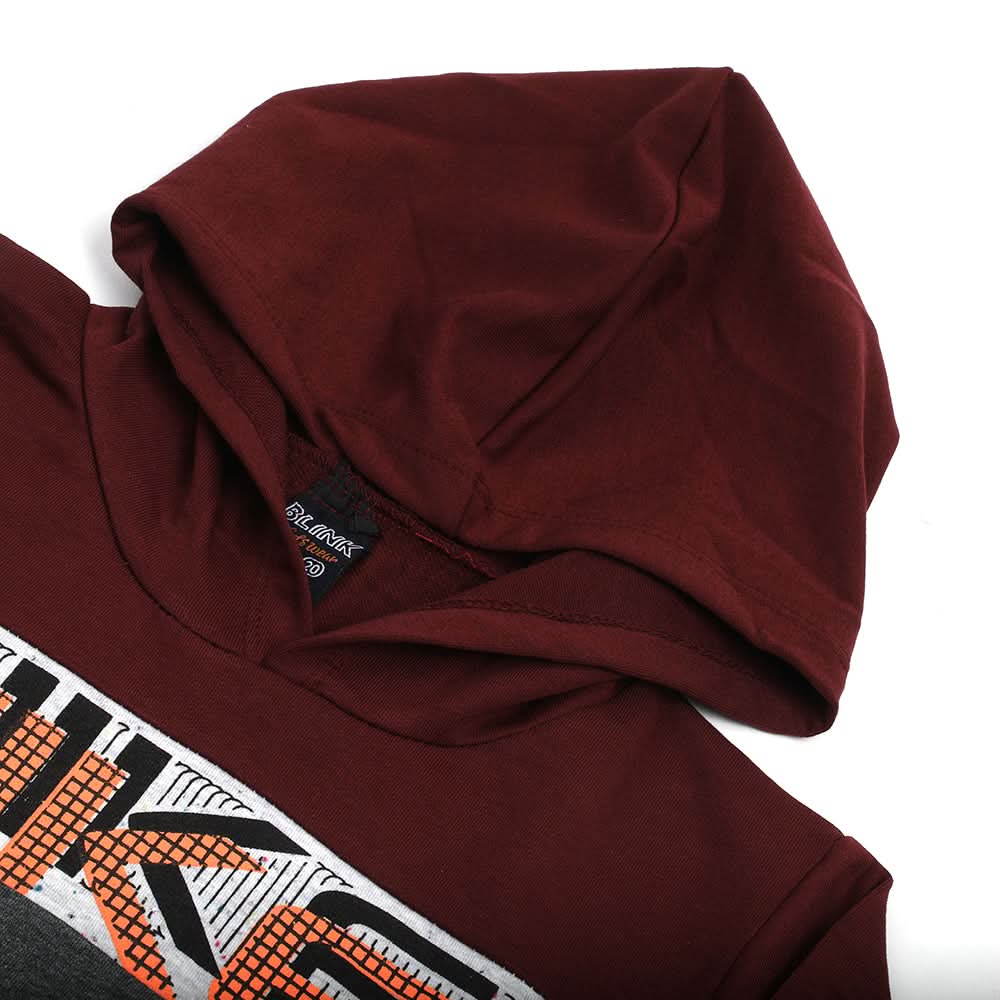 Boys Full Sleeves Hoodie - Maroon, Boys Hoodies & Sweat Shirts, Chase Value, Chase Value