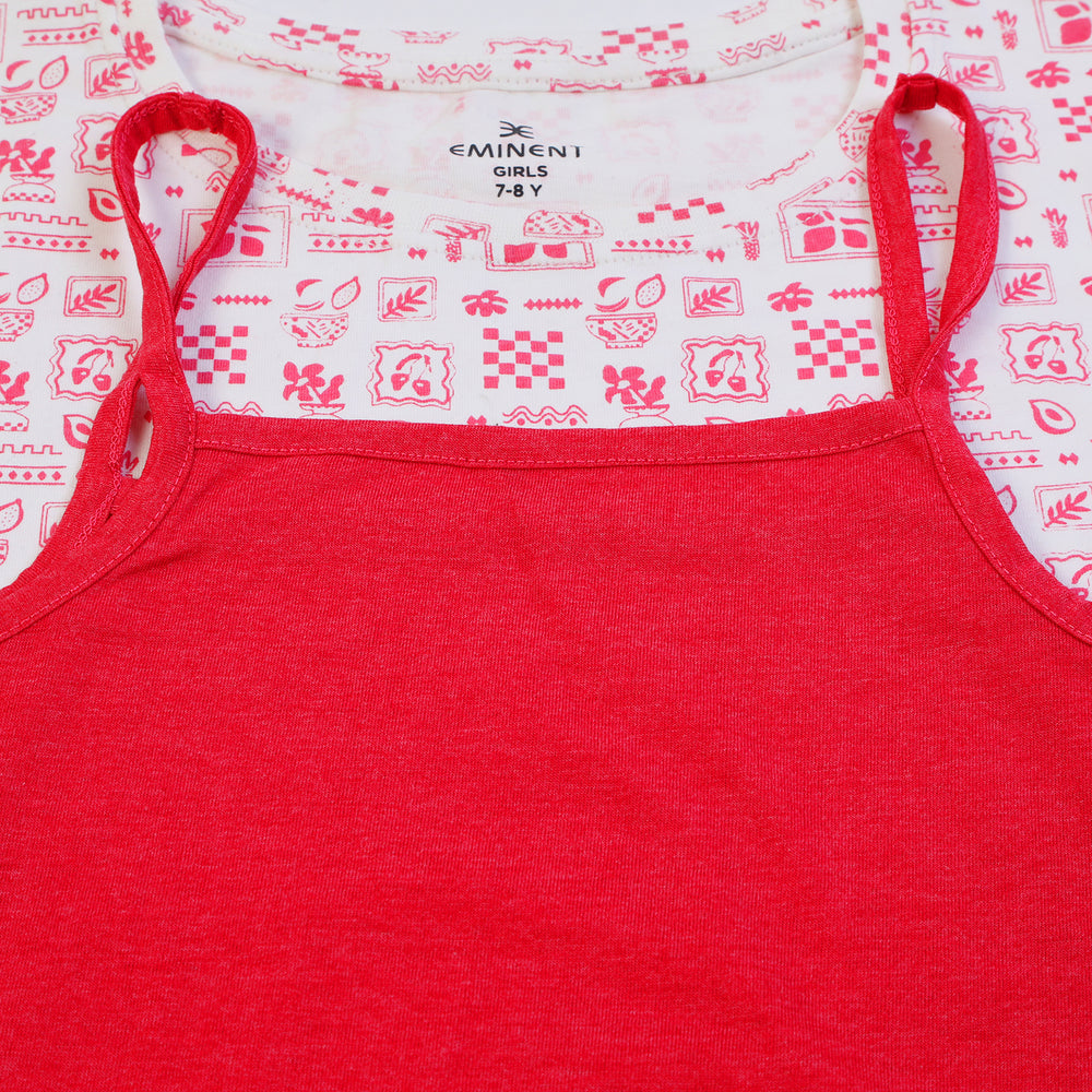 Eminent Girls Half Sleeves T-Shirt - Neon Pink, Girls T-Shirts, Eminent, Chase Value