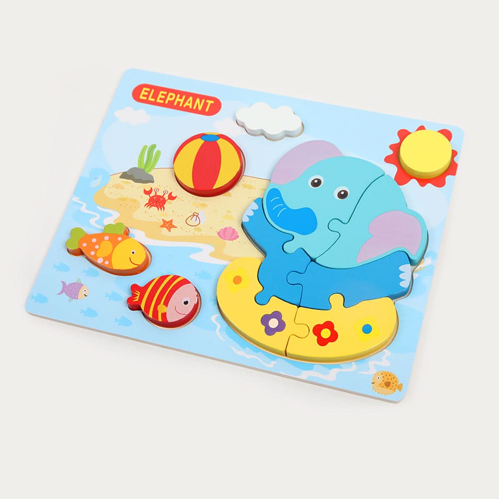 Wooden Puzzle Game - Elephant, Board Games & Puzzles, Chase Value, Chase Value