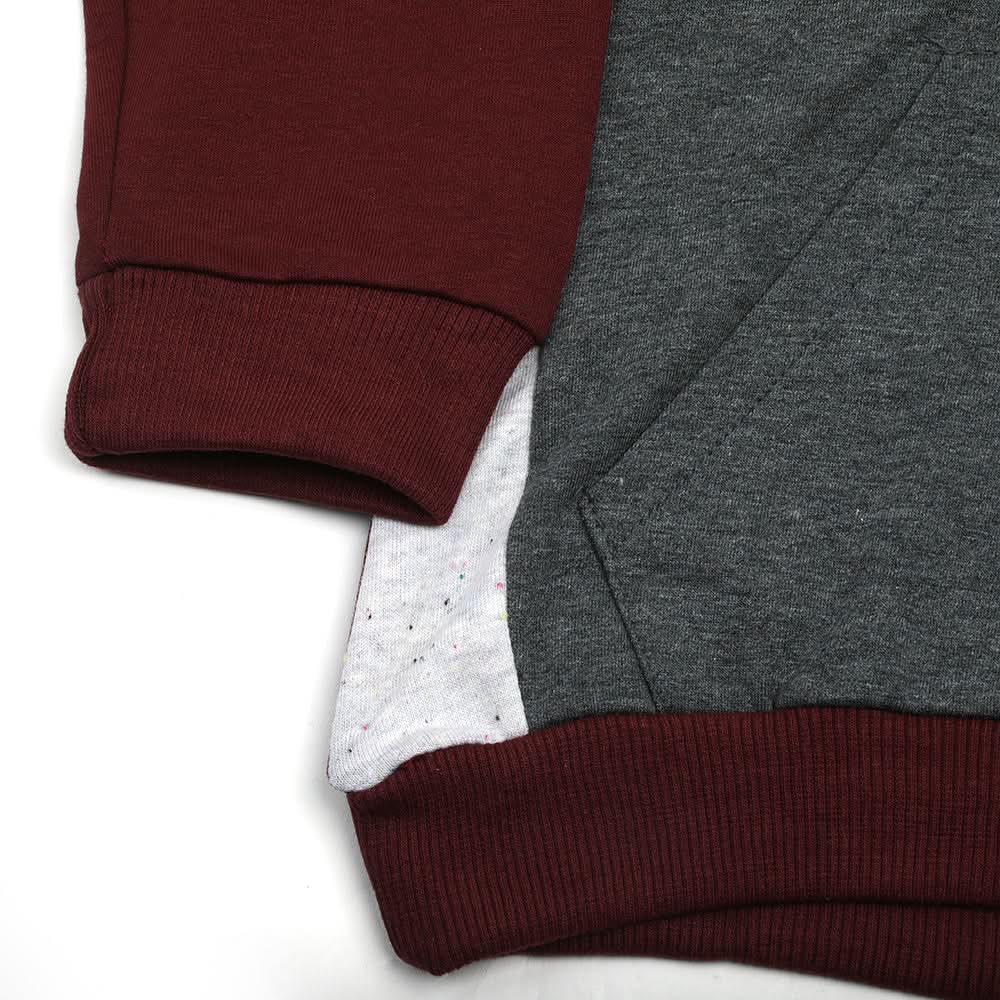 Boys Full Sleeves Hoodie - Maroon, Boys Hoodies & Sweat Shirts, Chase Value, Chase Value