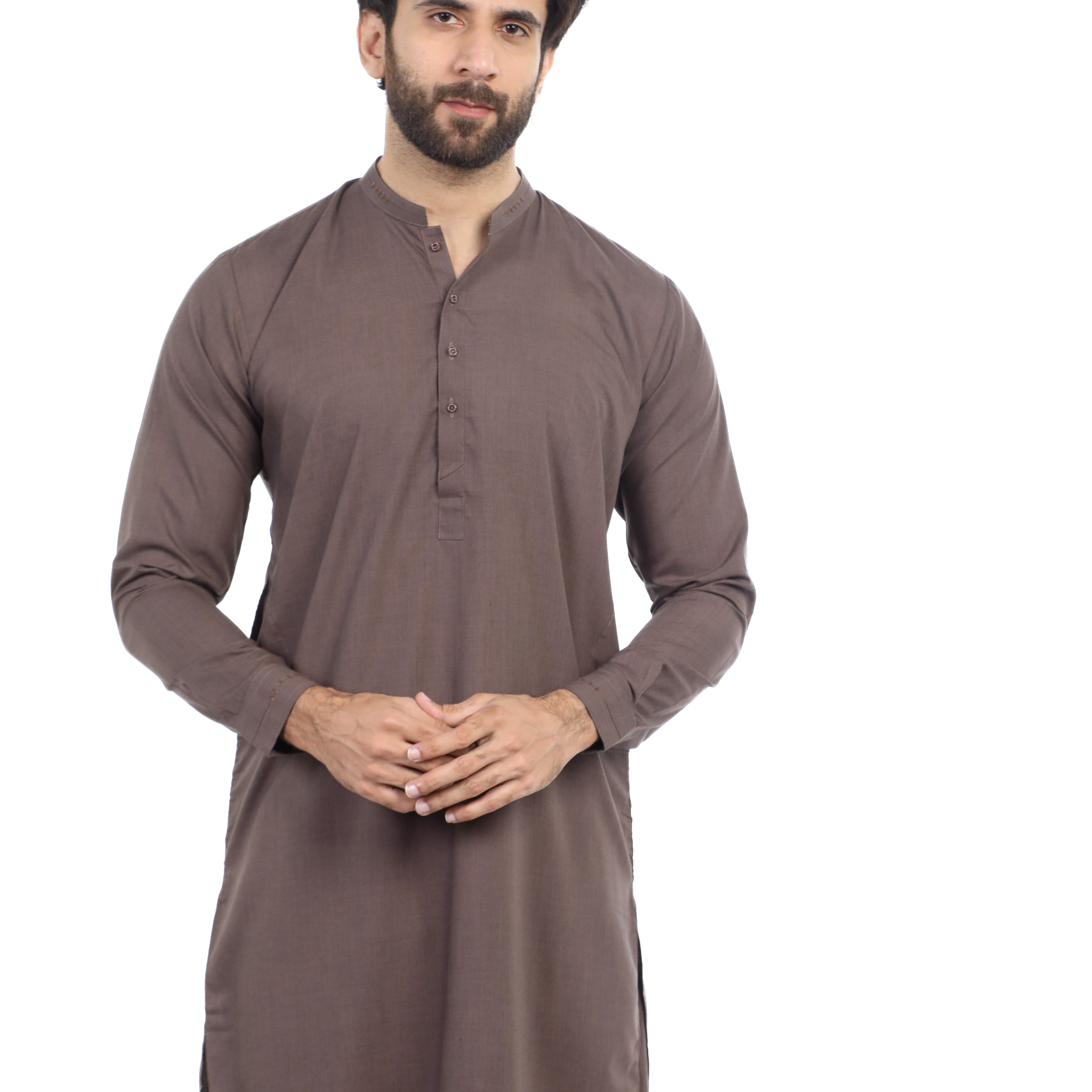 Men's Fancy Shalwar Suit - Brown, Men's Shalwar Kameez, Chase Value, Chase Value