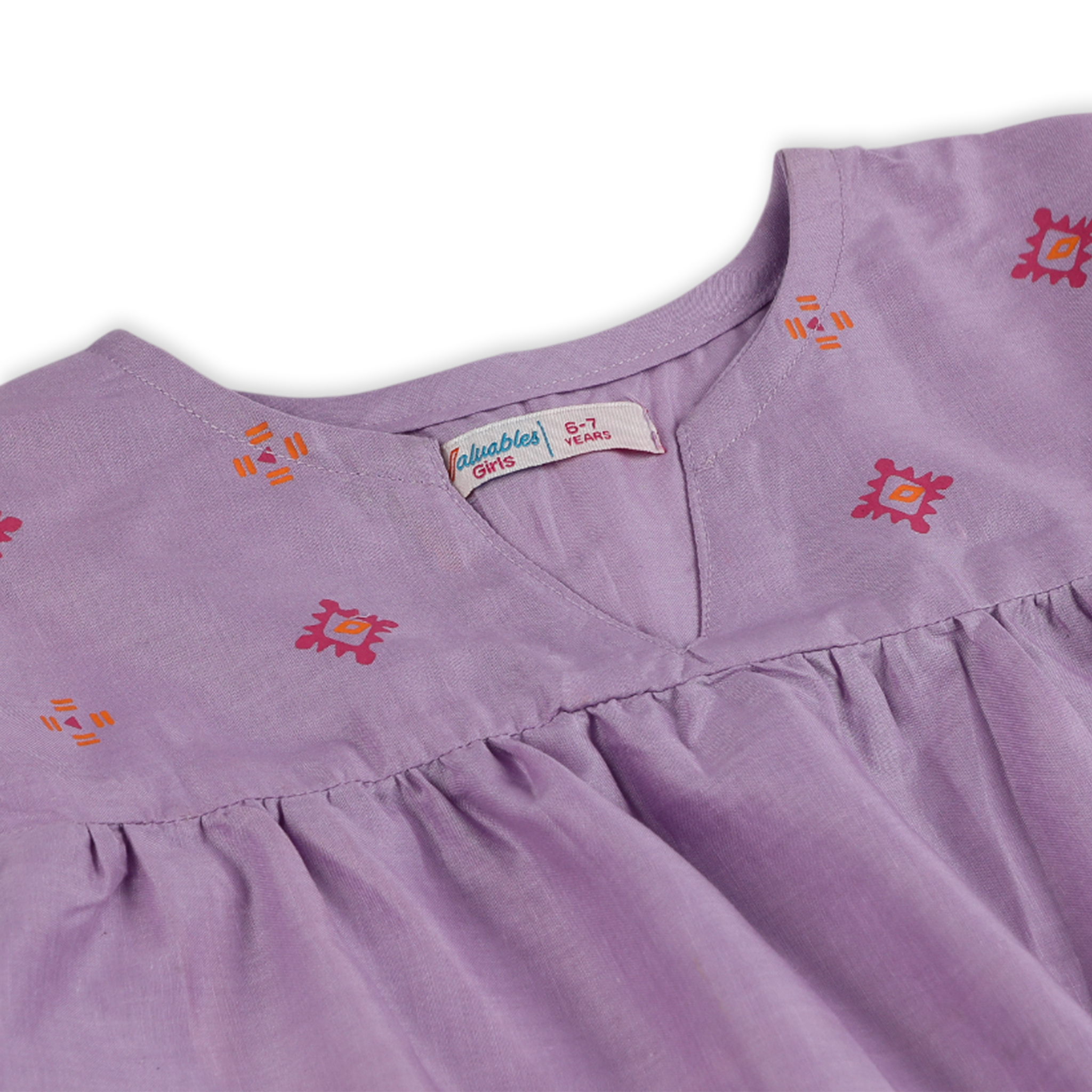 Girls Fusion Kurti - Purple, Girls Kurti, Chase Value, Chase Value