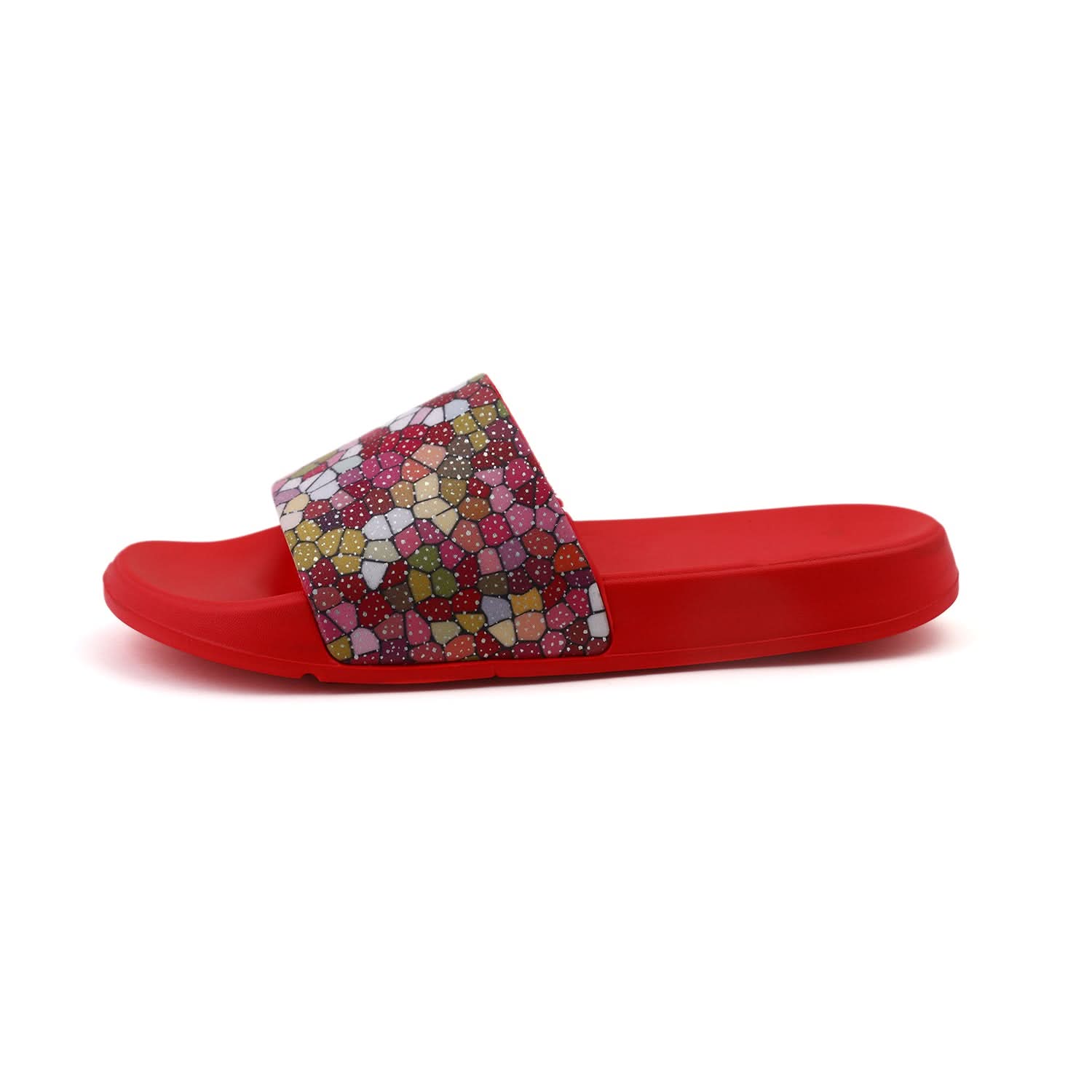 Valuable Women's Open-toe Slider - Red, Women Slippers, Chase Value, Chase Value