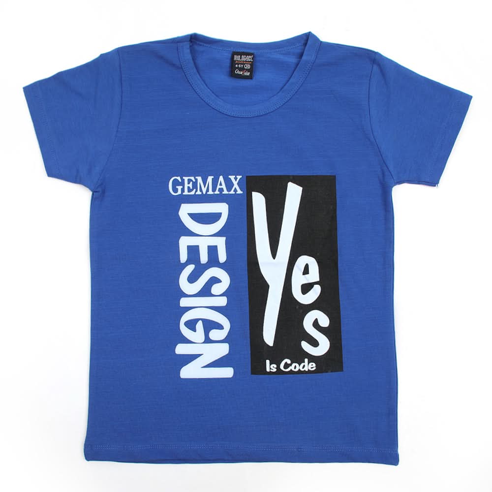 Boys Half Sleeves T-Shirt - Royal Blue, Boys T-Shirts, Chase Value, Chase Value