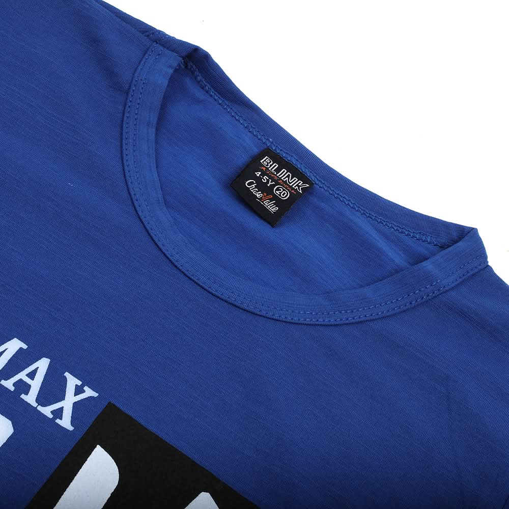 Boys Half Sleeves T-Shirt - Royal Blue, Boys T-Shirts, Chase Value, Chase Value