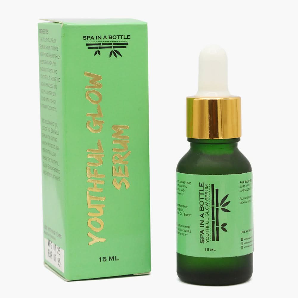 Spa In A Bottle Youthful Glow Serum, 15ml, Skin Treatments, Spa, Chase Value